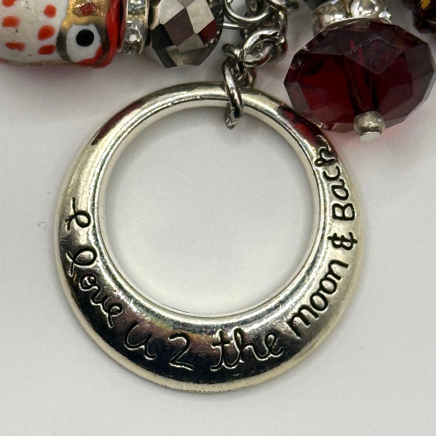 I Love You to the Moon and Back Mirror Fob
